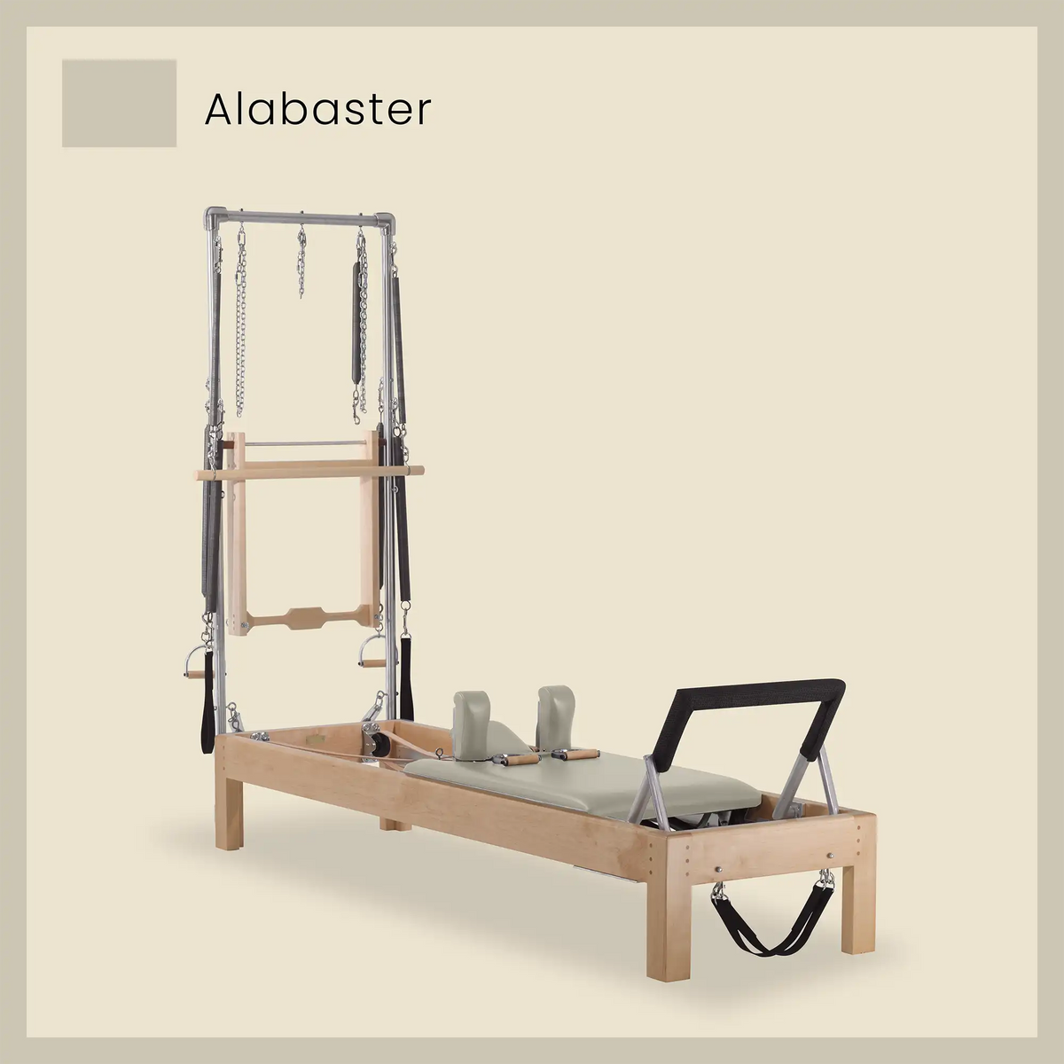 Gratz Instant Cadillac Conversion wood half insert in Alabaster upholstery.