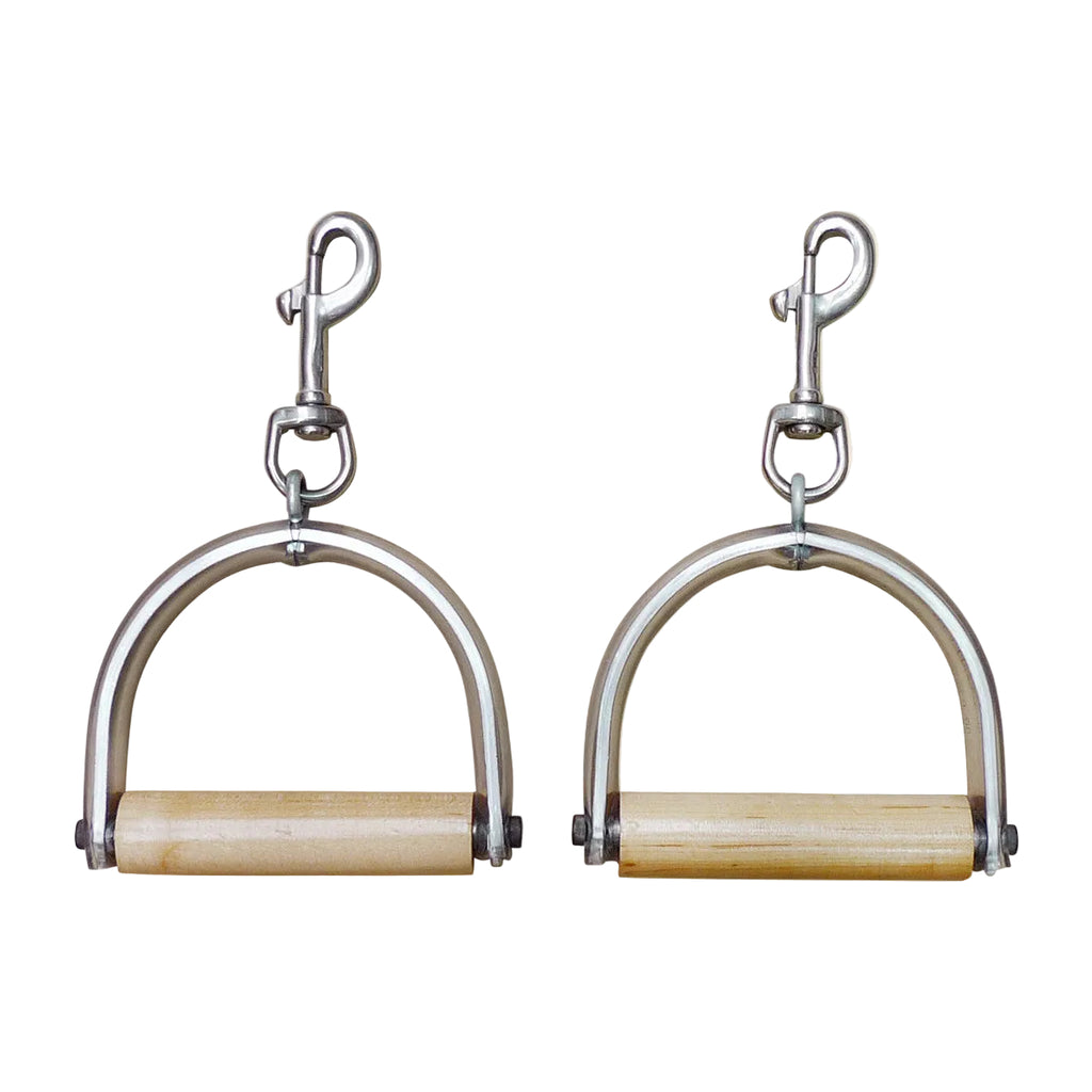 Gratz Aluminum Reformer handles with wood grips, quality component detail.