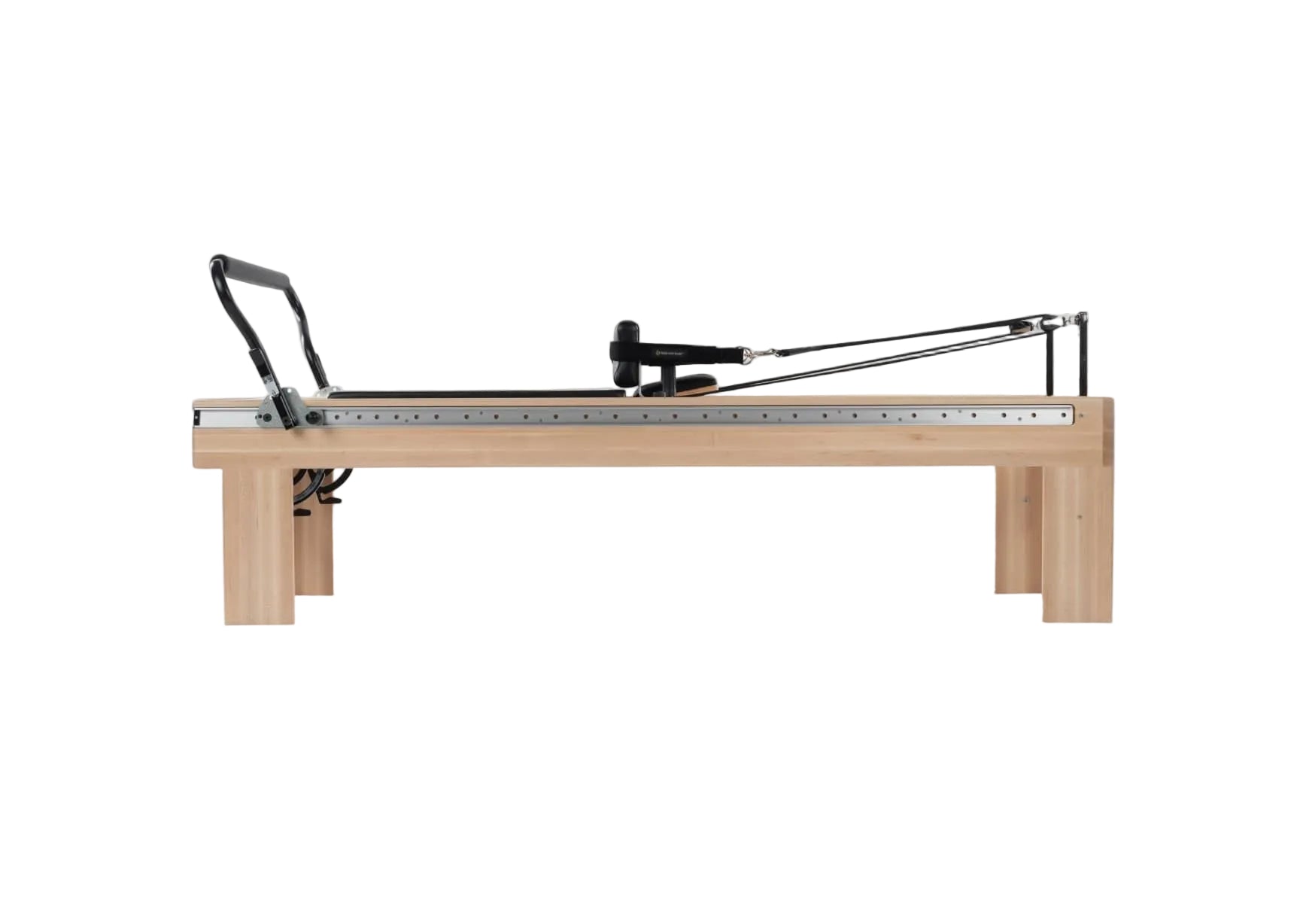 Balanced Body Allegro Nextgen reformer, side view.