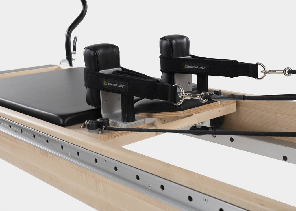 Balanced Body Allegro Nextgen reformer, footbar angle.
